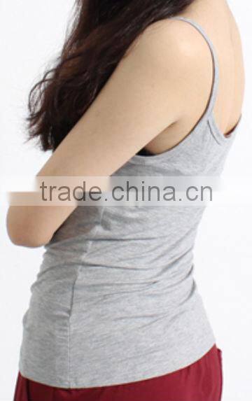 Loose Fit Soft Short Type Fancy Tank Top Vest for Woman