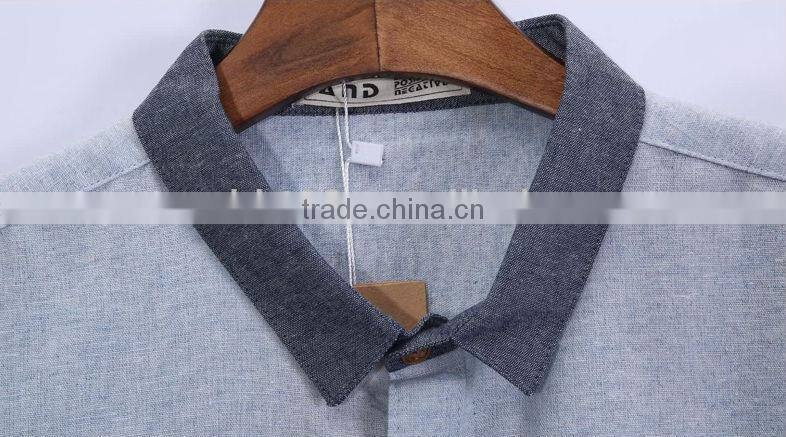 pointed collar spandex fabric mens shirt dress shirt