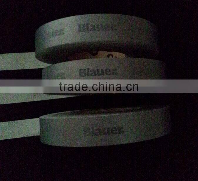 EN471 sew on retro glow in the dark and reflective fabric tape