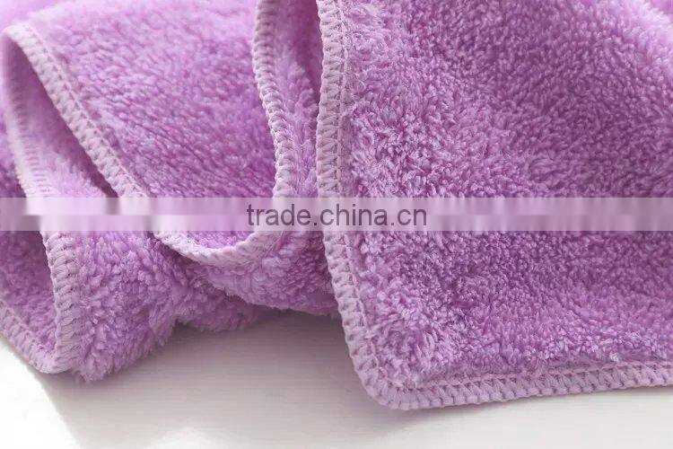 China supplier solid color coral velvet bath towel