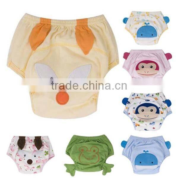 lovely monkey style soft cotton washable baby cloth diaper nappy