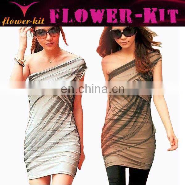 2014 popular batwing casual dress