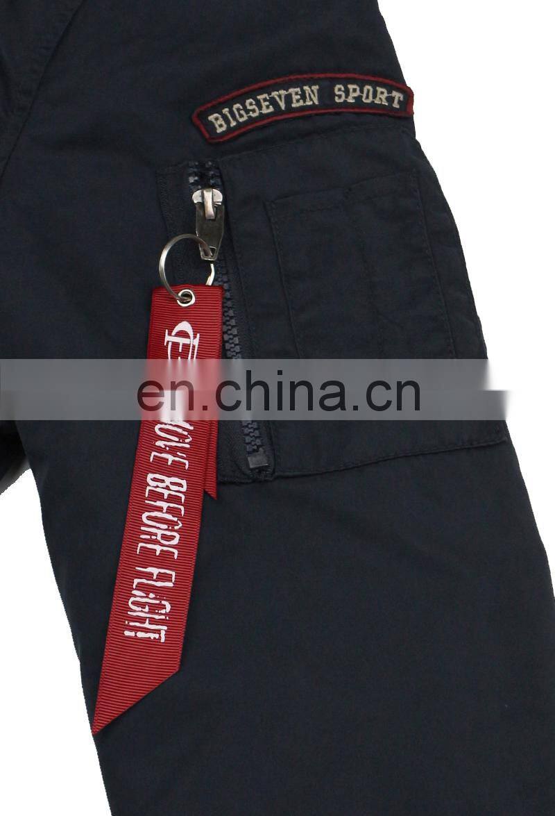 high quality Nylon Plain navy Flight bomber jacket mens