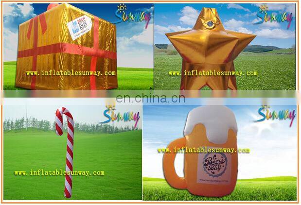 Attractive Little Girl Advertising Inflatable , Cartoon Inflatable Outdoor Decorations