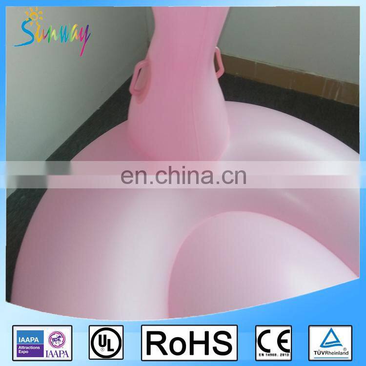 EN71 6p Eco-friendly PVC Giant Pink Inflatable Flamingo Swimming Water Pool Float