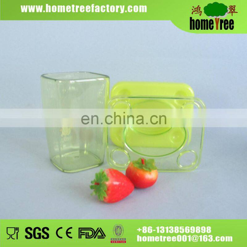 5 Person Family Plastic Oblong Toothbrush Holder With Suction Cup/Toothpaste Holder