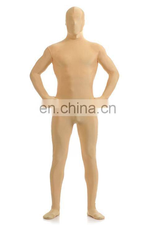Light Yellow 2nd Skin Body Suit Costume Catsuit Adult Zentai Jumpsuit Unitard