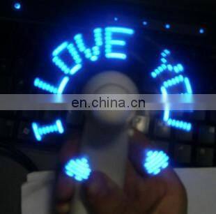 Summer fan MINI handy fan LED message fan