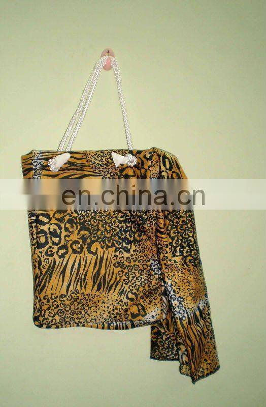 Women's Bag Floral printed Canvas bag,Cotton Canvas Handbag wholesale beach bags
