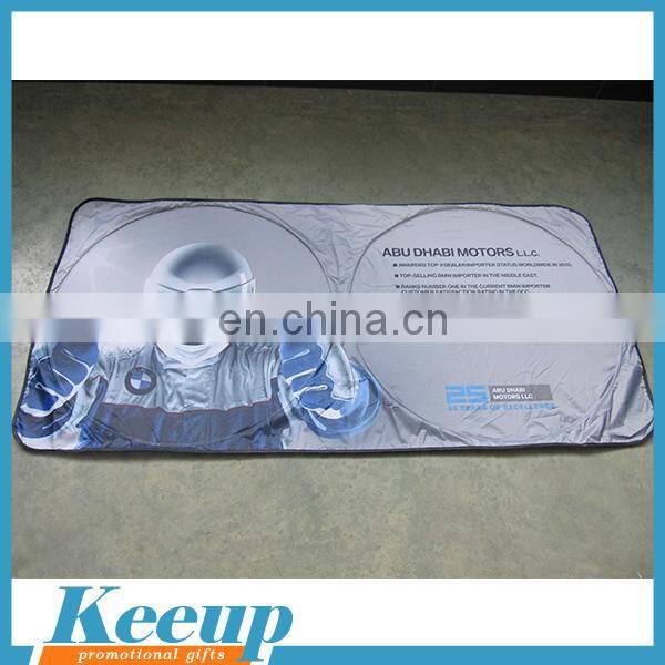 Custom Cardboard Car Window Sun Visor With Full Color Logo Printed