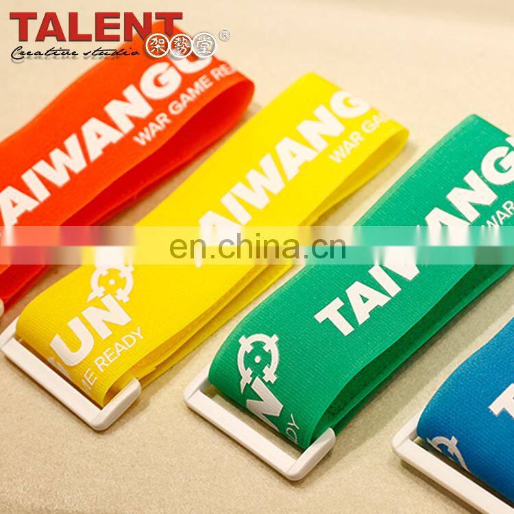 Custom Size printing brand logo hook loop for garment