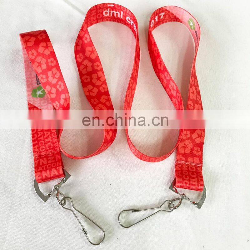 card holder neck strap printing luminated tubular lanyard