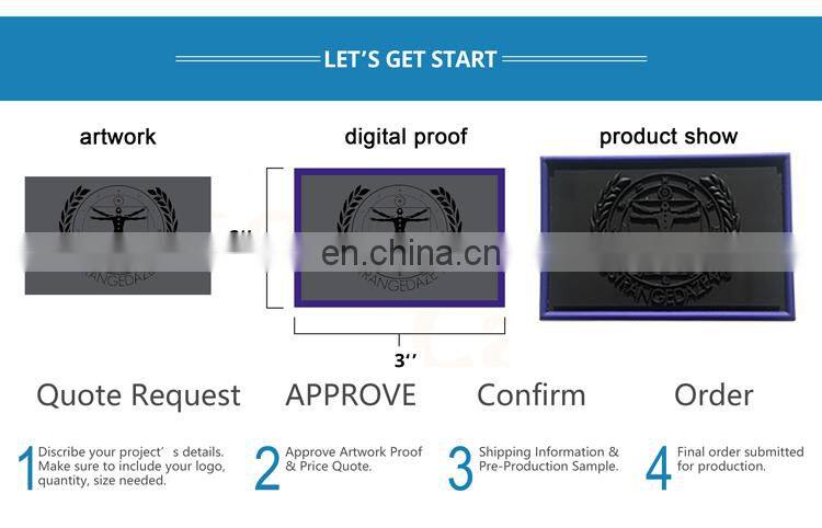 Fashion Style Rubber Patch custom 3d soft pvc rubber logo patch