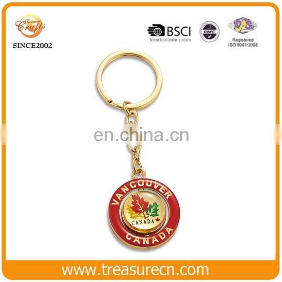 Manufacter custom personalized trolley token keyring shopping cart coin holder keychain