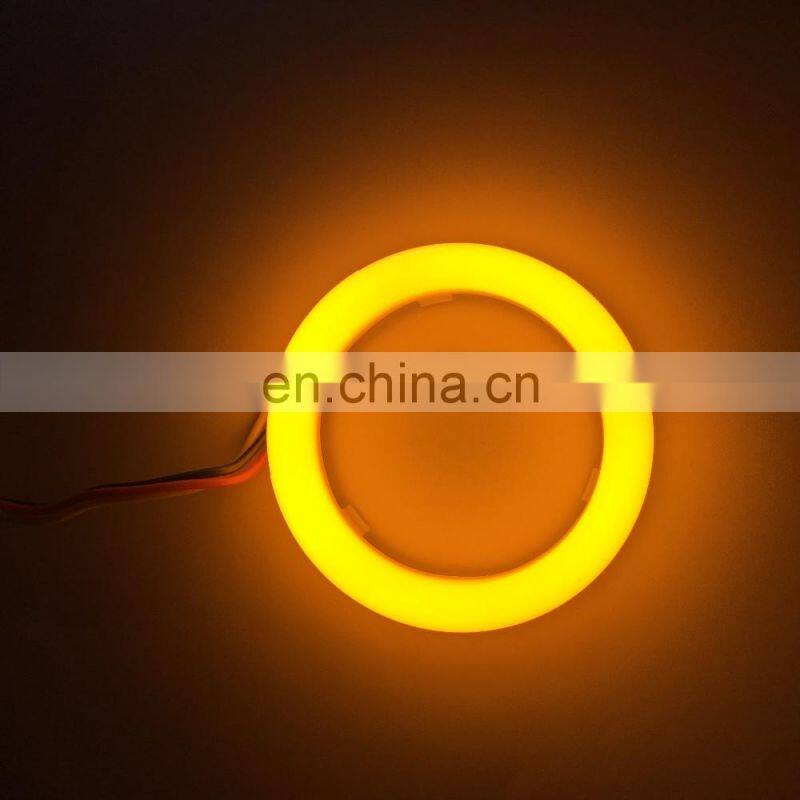 dual color cotton light LED halo ring angel eyes white amber