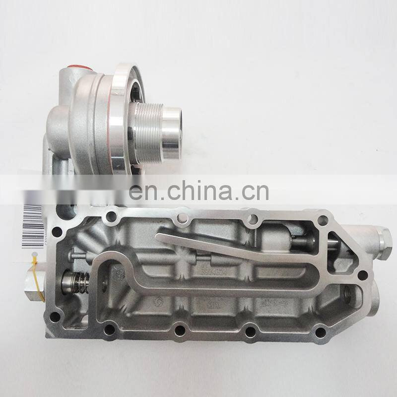 Golden quality diesel engine spare parts machinery stainless steel ISLE 4936582 Oil Filter Head for tractors
