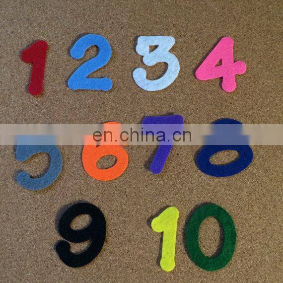 Die Cut Felt letter with iron on adhesive - Many colours available - 2 Inches (5cm) Tall. Choose your letters or numbers