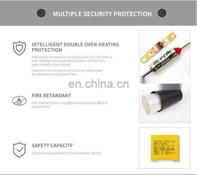 1200W Two Speed Wall Mounted Hair Dyer Hotel