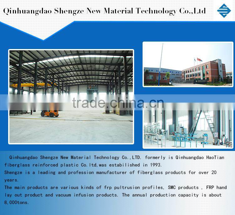 FRP/GRP/glass fiber reinforced plastics channel/frp square tube