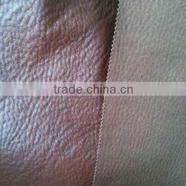 PU Leather Fabric Bonded Single Velvet Fabric For Sofa