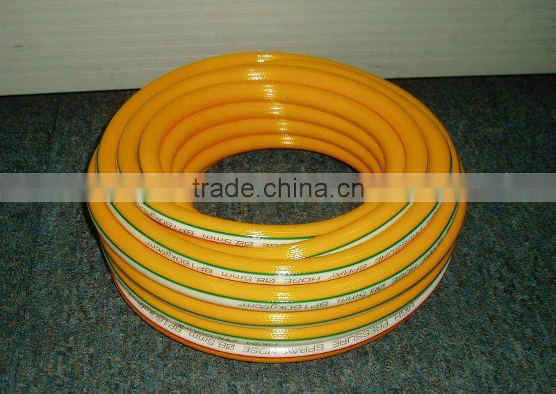 (4423) PVC high pressure power sink fiber spray hose,high pressure paint spraying hose