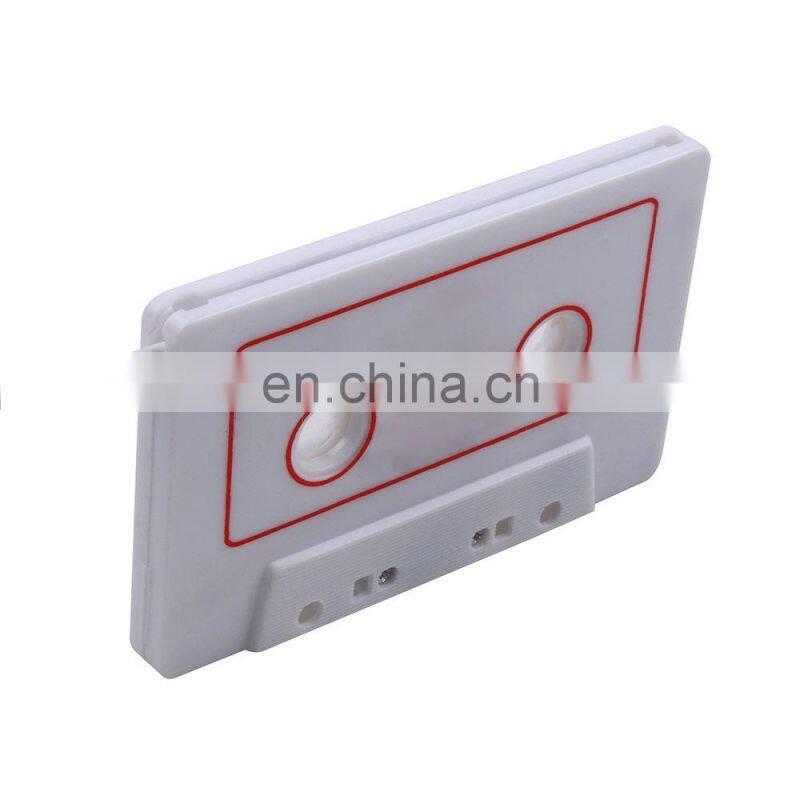 Car Cassette Tape Adapter Converter Universal 3.5mm For Mobile phone MP3 AUX Cable CD Player