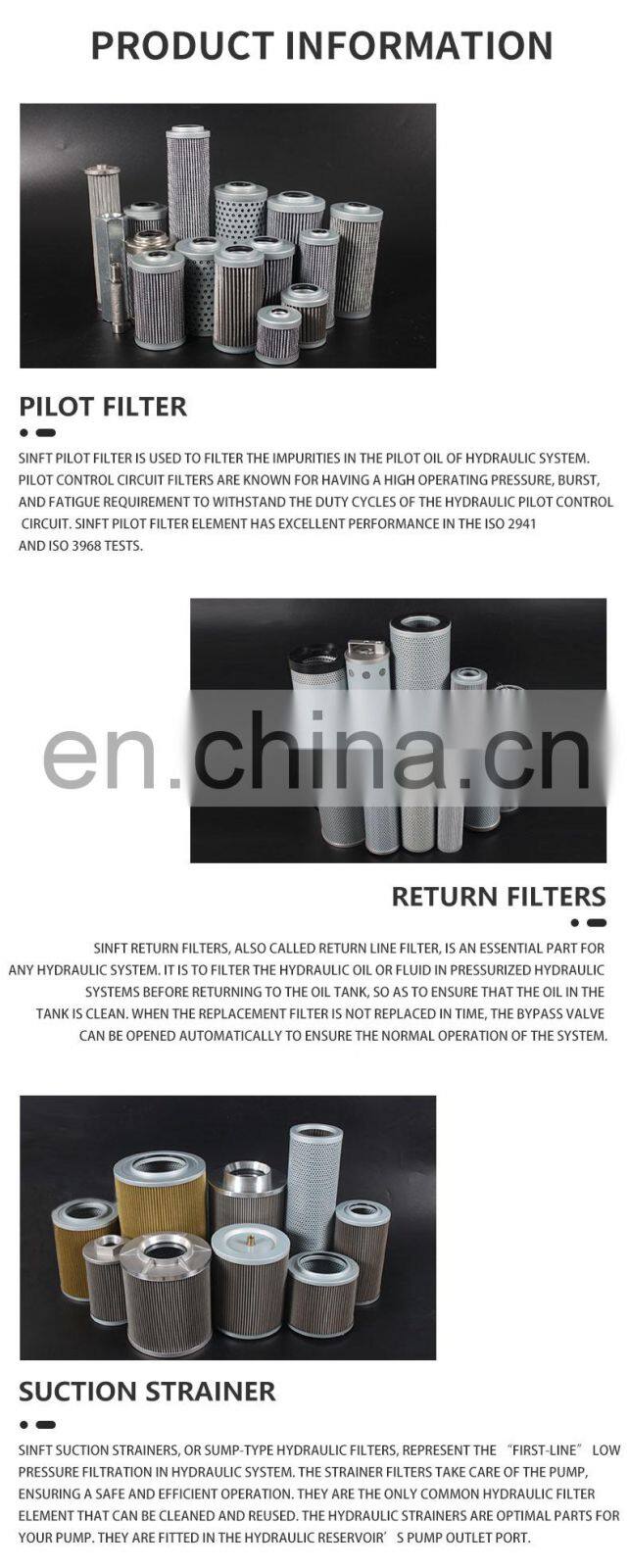Replacement filter element for excavator TAKEUCHI hydraulic oil filter