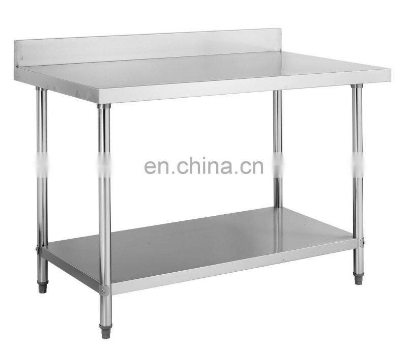 304 Stainless Steel Restaurant Work Bench / Customized 201Stainless Steel Kitchen Work Table