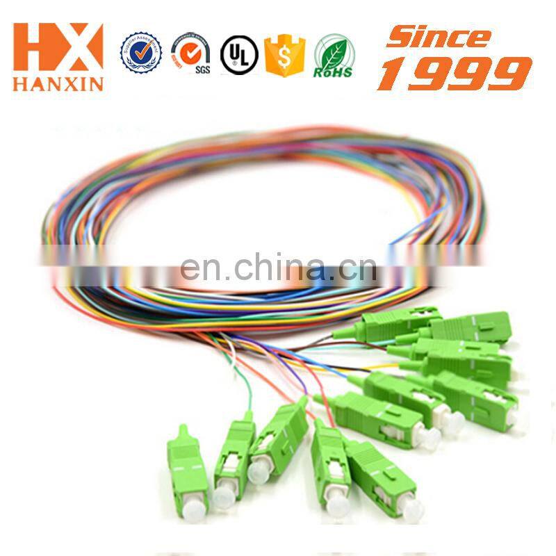 SC/UPC SC/APC 12 cores fiber optic pigtail fiber optical equipment