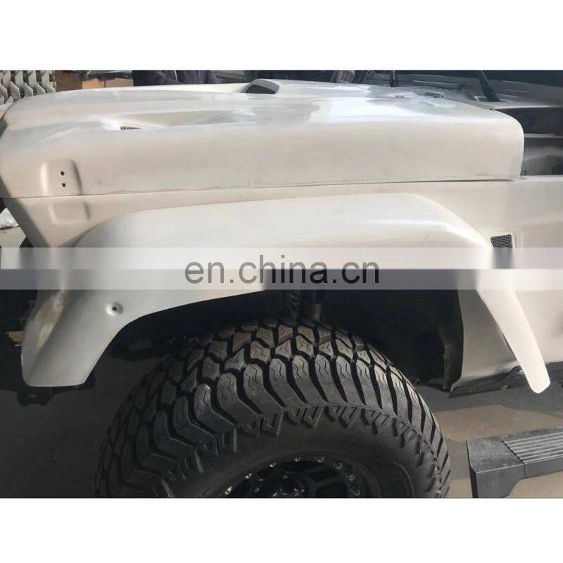 Fiber glass body kits for Jeep Wrangler JK 2007+ auto parts for jeep accessories