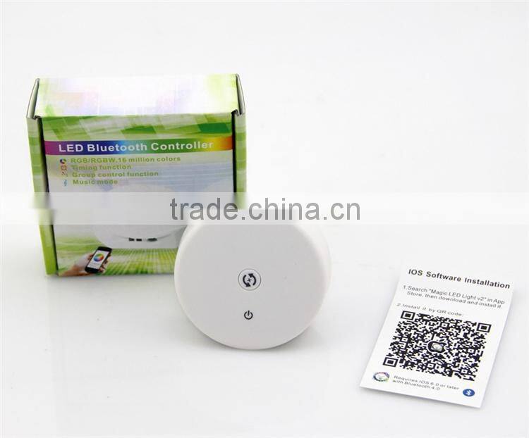 New Arrival Cheap 4CH RGBW LED Strip Light Bluetooth LED Controller with English, Francais, Espanol, Italiano Android & IOS APP