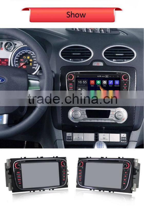 DOUBLE DIN ANDROID 4.4 CAR AUDIO CAR DVD FOR FORD FOCUS MONDEO S-max Kuga with WIFI,BT,SWC,1080P Video Playback,3G Optional