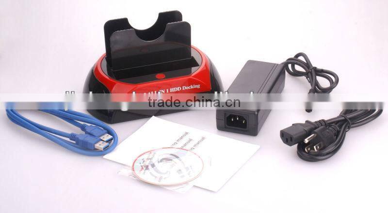 2013 hot-sell Dual 2.5/3.5 inch 2xsata to usb3.0 hdd docking