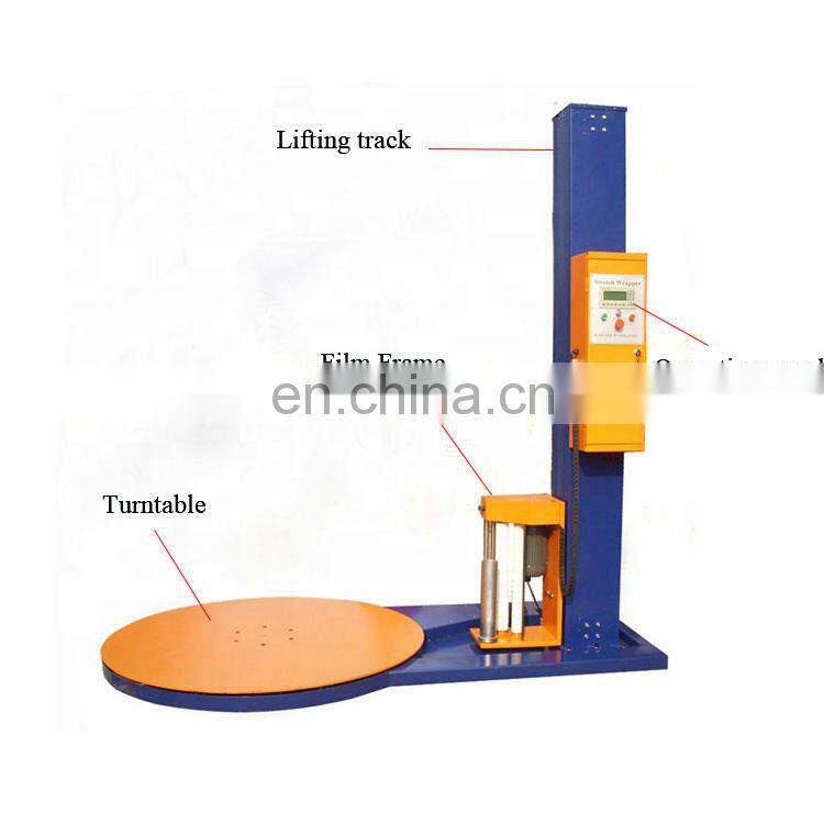 Manufacturer of Brick and cement pallet stretch wrap machine and stretch wrapper