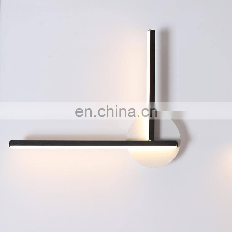 High quality Modern Home Luminaires wall sconce Bright LED 10w 20W Black White Semicircle Hotel Decorative Wall Lamps