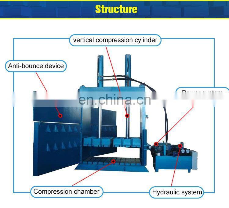 New Arrival Hydraulic Wool Press Wool Baling Press Machine Vertical Hydraulic Baler For Wool