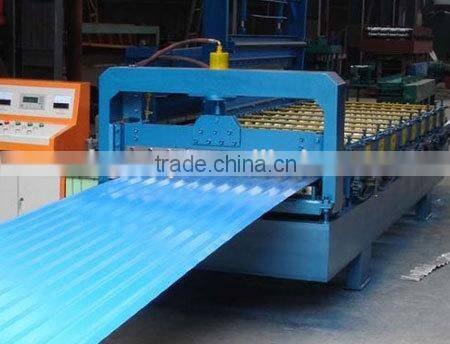 Roof sheet profile / roof tile making machine with PLC control screen