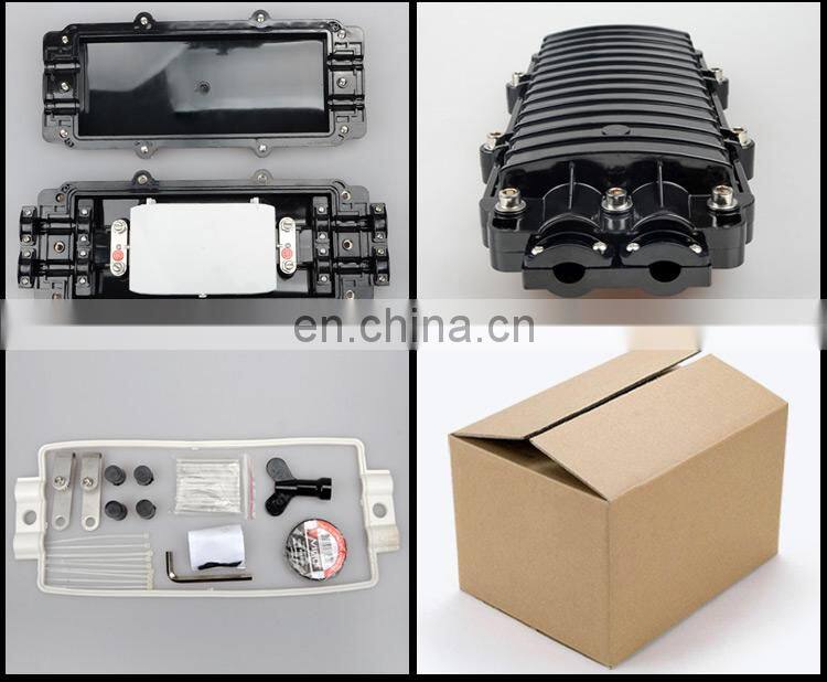 Hot selling high durable 48 Core 2 inlet 2 outlet Fiber optic Flat mechanical joint closure