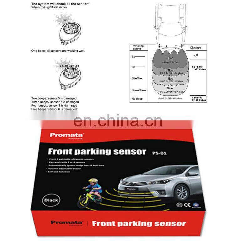 Promata Hot sale Speed control canbus parking sensor system digital front parking sensor