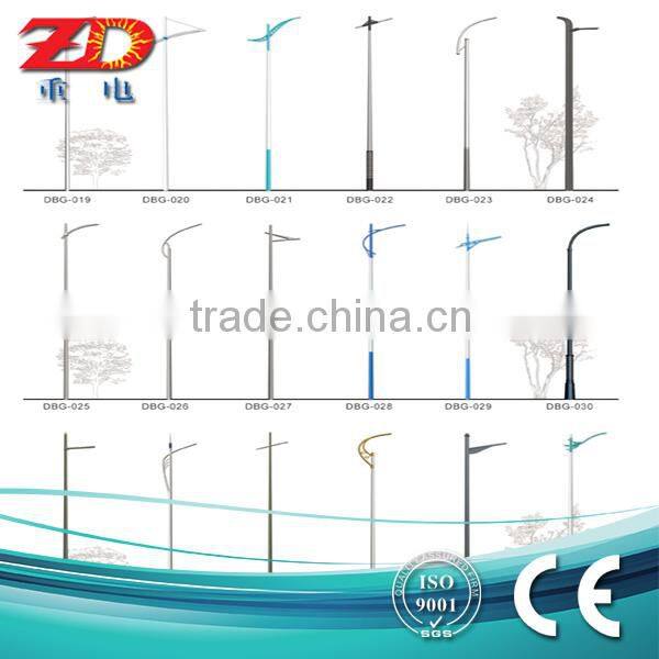 8m single arm street light pole drawing