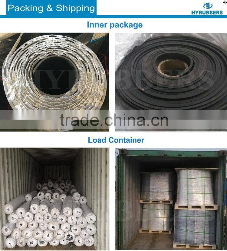 Black wholesale cheap price anti slip rubber mat type wide rib rubber mat