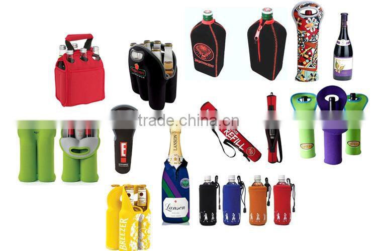 Waterproof shockproof cooler bag neoprene cover case lunch bag bottle case accessories bag