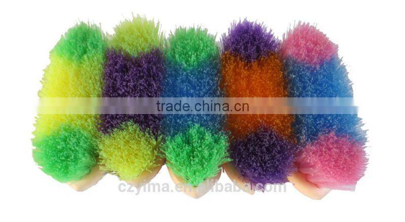 horse dandy brush with colorful bristle for grooming/horse products