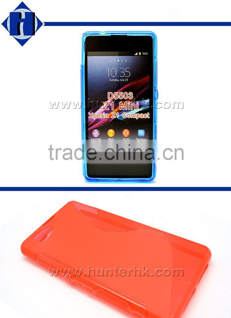 Hot Sale Simple S Curve For Sony D5503 TPU Gel Case