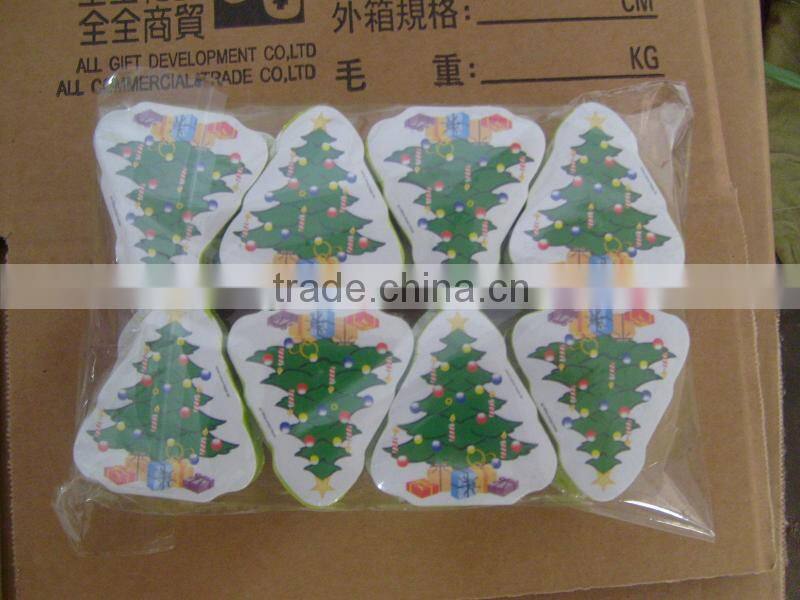 Christmas tree shape compressed towel