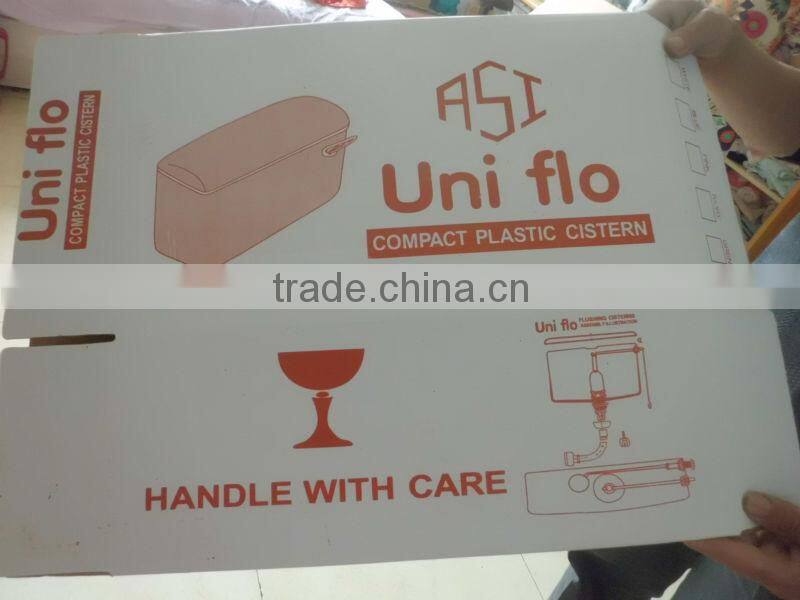 9 L water PP toilet tank with hand lever