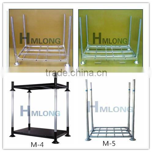 Stacking folding tire rack storage system