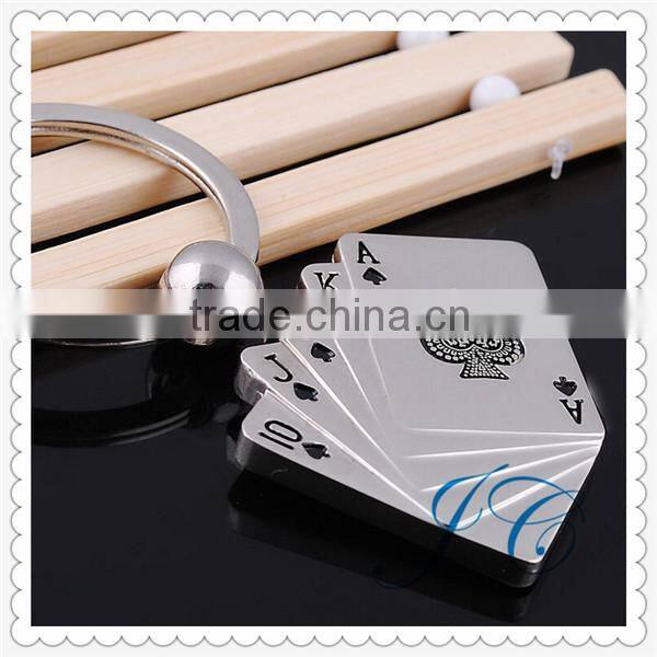 2015 Hot Sale Custom Design Casino Gift Poker Keychain