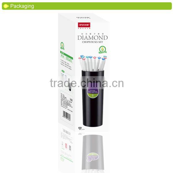 D656 Diamond Chopstick Set Wedding Favors Chopstick PLA Plastic Chopstick Holder