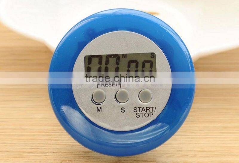 2.5 Inch 4 Digit Minute/Second LCD Round Refrigerator Countdown Timer